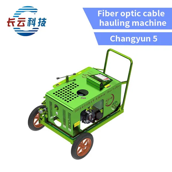Changyun No.5 Cable Puller with Integrated Generator - 4200N Force, 4 Gears + Variable Speed, for 4-288 Core Fiber