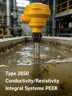 Type 2850 Integral Conductivity Sensor PEEK Inductive Conductivity Resistivity Sensor for Harsh Chemical Applications