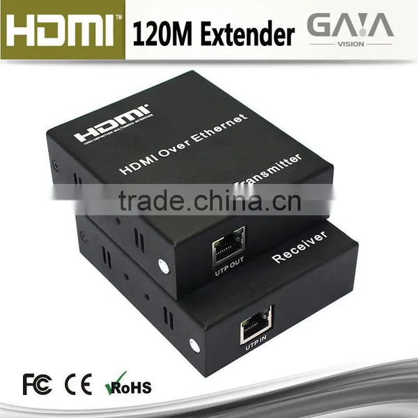 Full 1080p HD Video Audio 120m HDMI Extender Over TCP/IP With IR Remote Control
