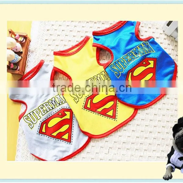Wholesale Pet Dog Clothing Cool Superman Dog Clothes