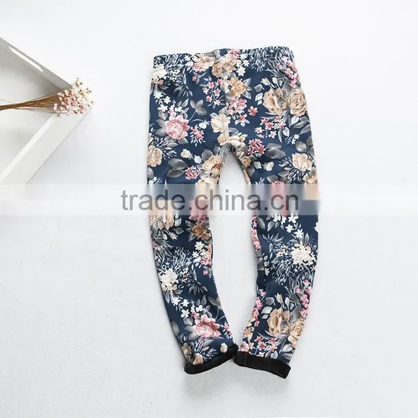 2015 Children Autumn & Winter Printing Kids Leggings Girl Add Wool Legging Baby Girl Keep Warm Pants With Six Colors photo-6