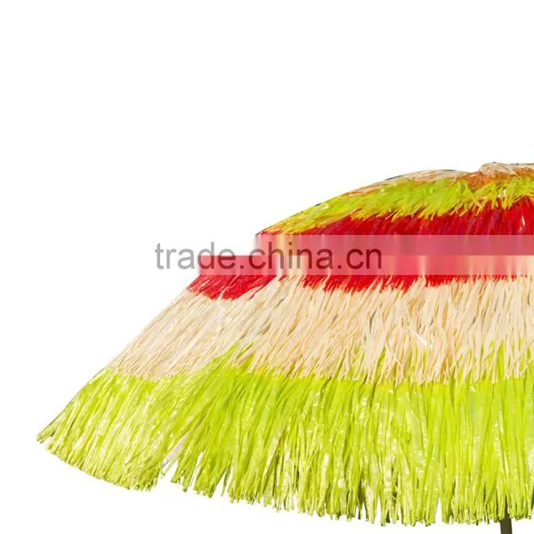 Outsunny Outdoor Straw Beach Patio Umbrella Parts Stand Mixed Color Umbrella Promotional photo-6