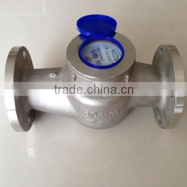 Detachable Wet Dial Large Diameter Stainless Steel Water Meter photo-3