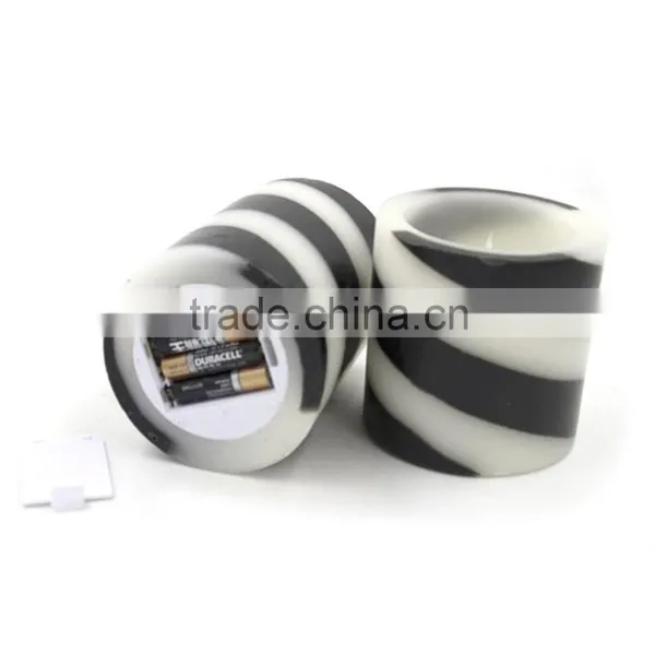 Home Light Battery Operate Melted Flameless Pillar LED Candle Wholesale Real Wax Electric Candle Light photo-5