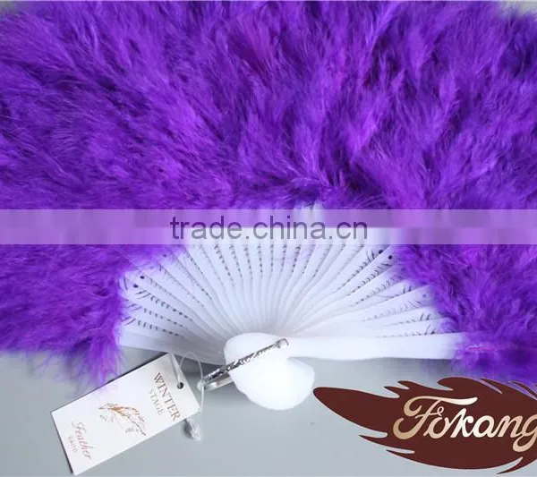 Wholesale Feather Fan Turkey Feather Fan For Party Dance Show photo-2