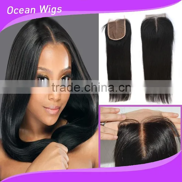 Black Color Top Closure With Lignt Brown Lace Base photo-5