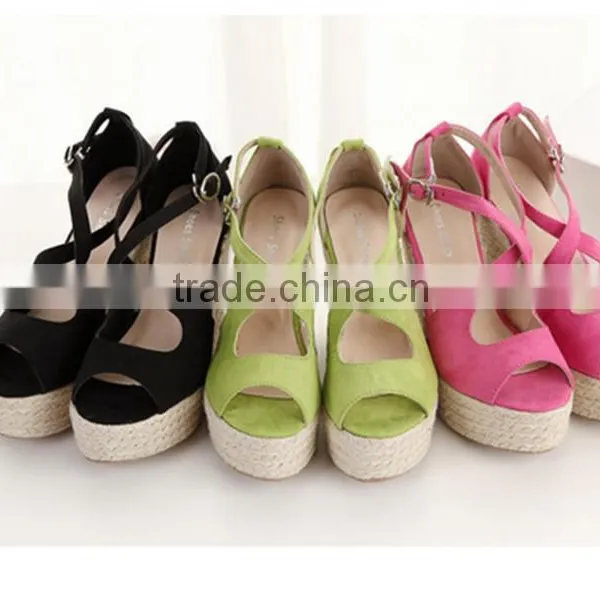 Shoes Factory China Wedge Shoes New Design Rubber Wedge Sandals photo-3