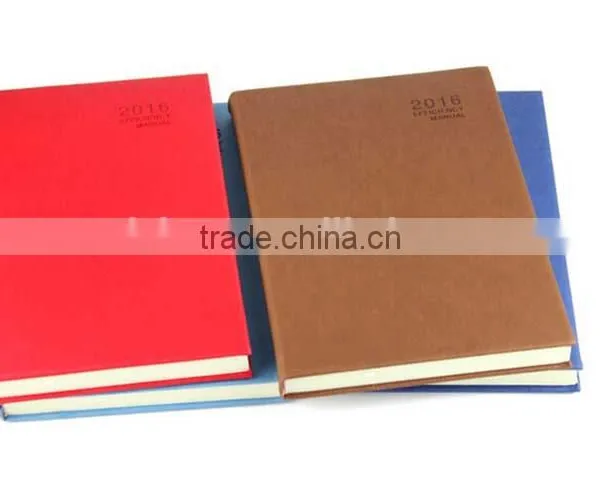 Simple Design High Quality 2016/2017 Embossed Leather Diary With Multicolor Quality Choice photo-2