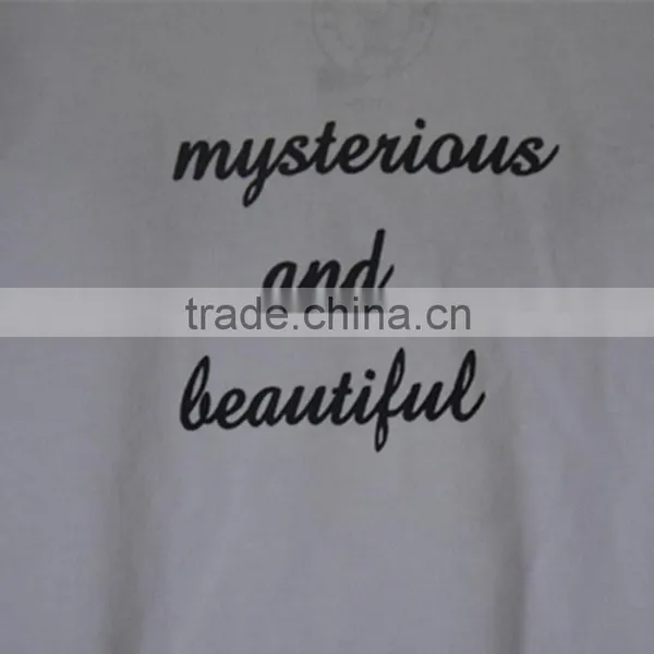 Custom Logo Promotional 100% Cotton Printing Elongated White Women Ladies t Shirt photo-4