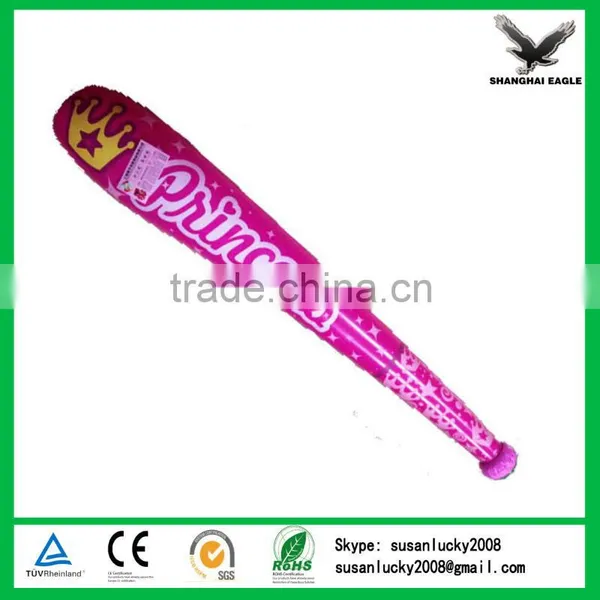 Promotional Inflatable Cheering Sticks Baseball Bat Inflatable Solid Colored Baseball Bat
