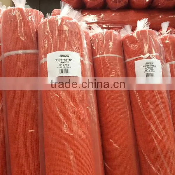 100% VIRGIN Hdpe FIRE RESISTANCE Orange Debris Netting,safety Netting photo-2