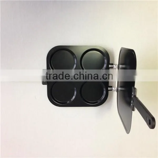 Carbon Steel Non Stick 4 Round Shape Pancake Cake Mould Bakeware photo-2