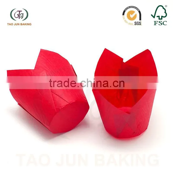 Greaseproof Paper Tulip Cake Tool Holder Cupcake Wrapper photo-2