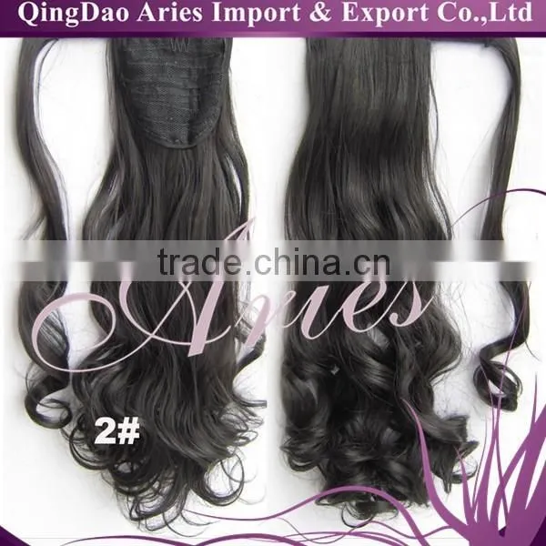 Chocolate Color Wrap Around Ponytails Hair Piece photo-3