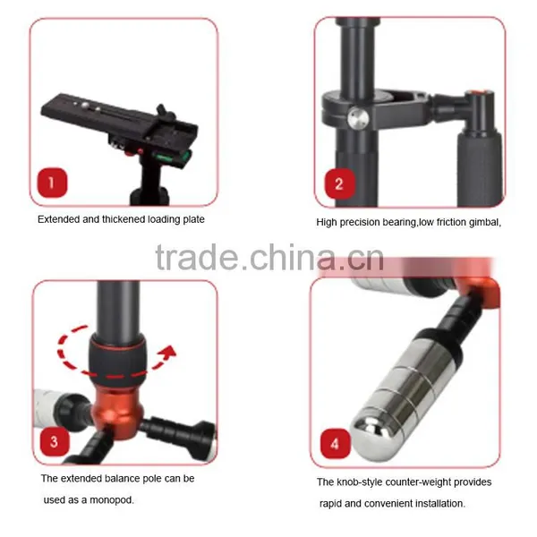 Handheld Extendable Camera Stabilizer With Fine Turning Adjustment VS1032B photo-5