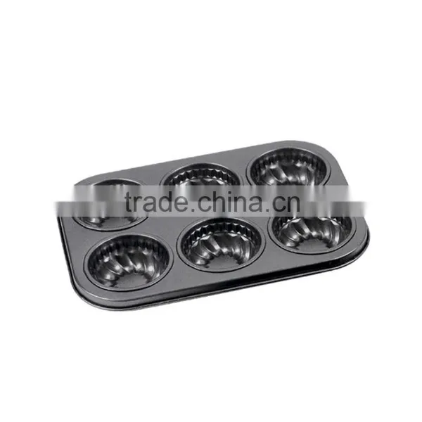 Carbon Steel Non-stick Cake Pans of Muffin Pan With 6 Cups photo-5