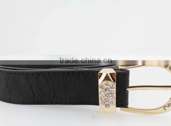 NEW Fashion Women's Fashion 30Mm pu Leather Rhinestone Belt for Women Jeans photo-5