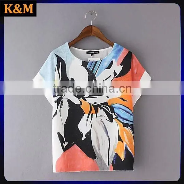 Border Print t Shirt Raglan Sleeves t Shirt Custom Print t Shirt