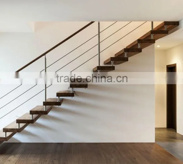 Decorative Portable Wood Floating Staircase, Metal Staircase , --YUDI photo-3
