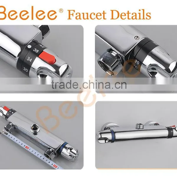 Modern Chromed Thermostatic Bathtub Shower Mixer QH0202 photo-2