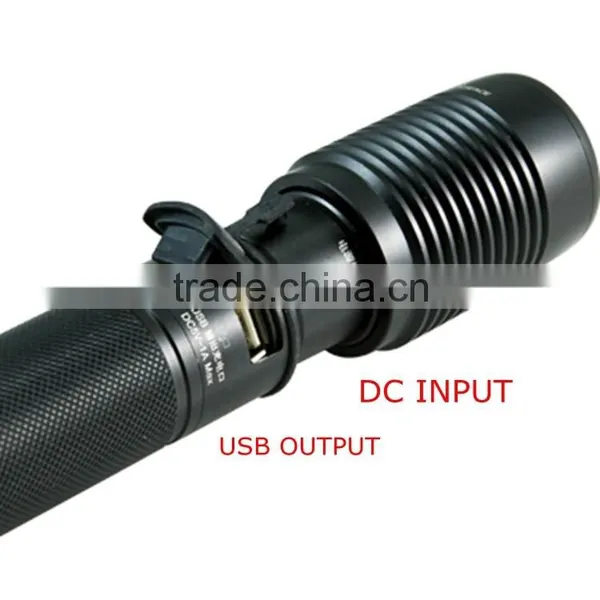 POPPAS 6618 USB Power Bank Rechargeable Led Flashlight photo-2