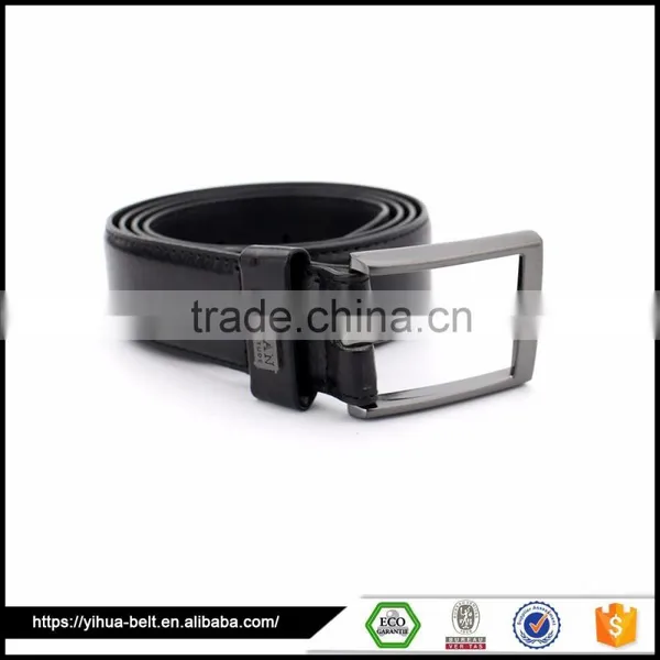Wholesale Fashion Custom Black Smooth Mens Belt