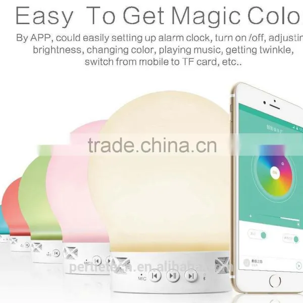 Fashion Shadeless Color Changing Bluetooth Smart Led Table Lamp Speaker photo-4