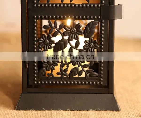 YS-R277 Iron Candlestick European Retro Lantern Ornaments Decorate Wedding Gifts Gift photo-3