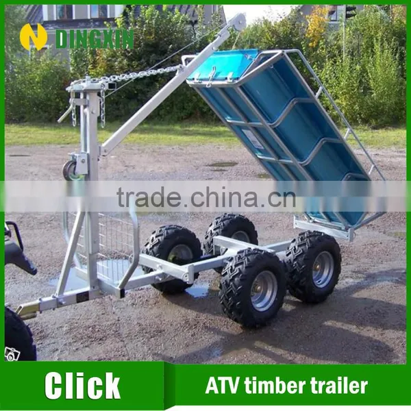 Atv Wood Trailer With Manual Winch photo-4