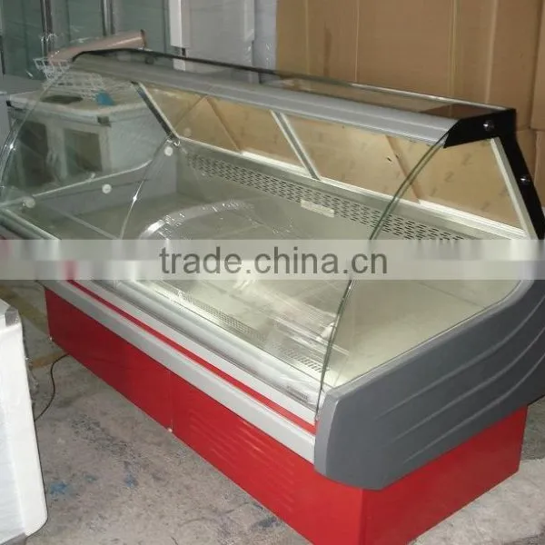 Supermarket Glass Deli Meat Showcase Refrigerator photo-3