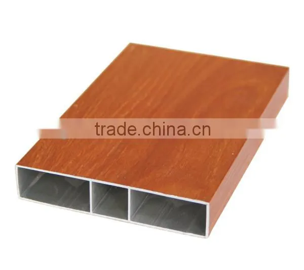 Wood Grain Finish Aluminum Glass Window photo-4