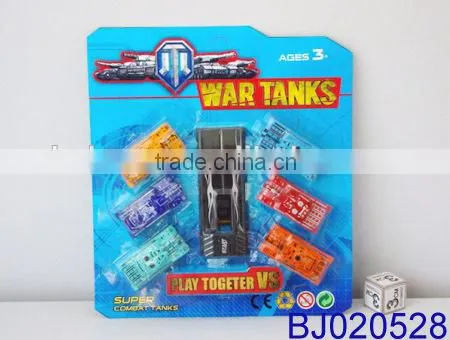 Cheap Small Plastic Toy Free Wheel Glider Pop up Army Tank Toy photo-5