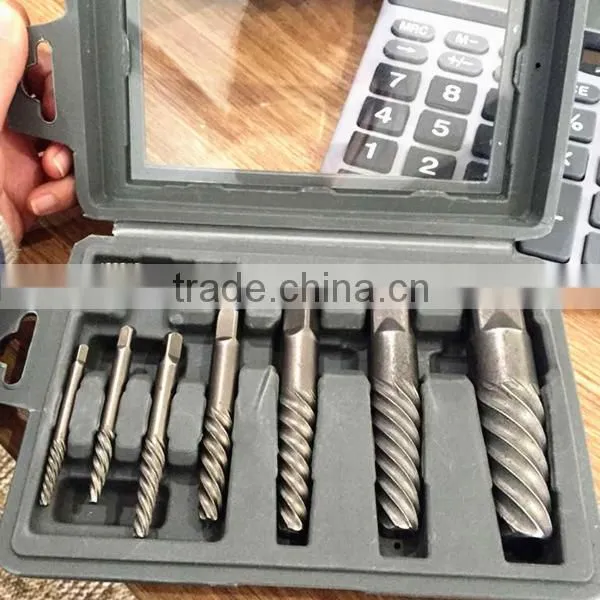 High Quality 8 Pieces Coarse Thread Screw Extractor Set Threading Tool Set photo-2