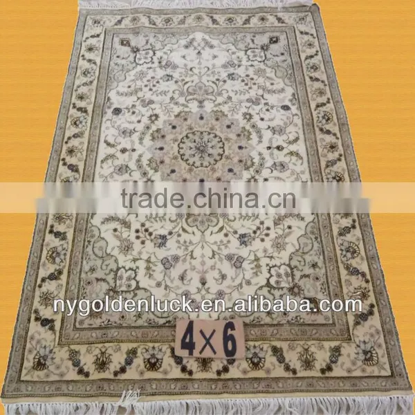 4x6ft Handmade Silk and Wool Mixed Rugs/carpets