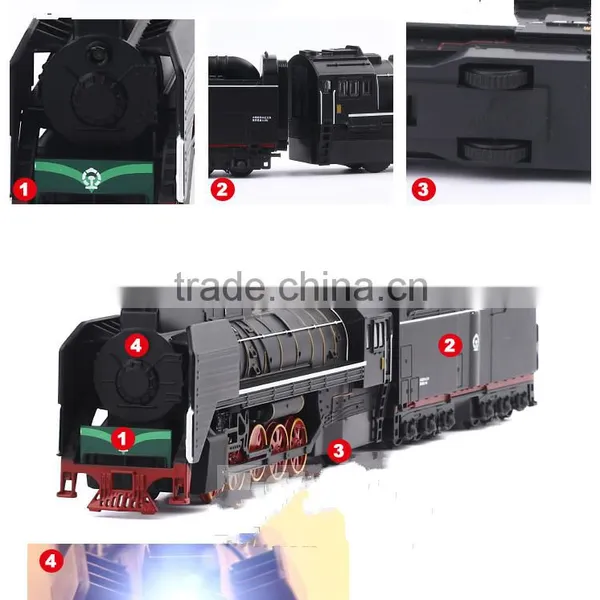 861WB Classic Retro-style Alloy Model Train Steam Locomotive Sound and Light Back Toys HO Scale 1:87 Quality Choice photo-2