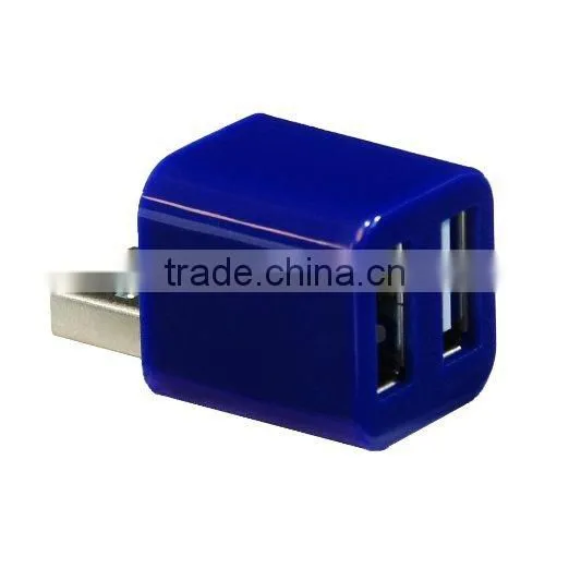 Cute USB Mini 2-Port USB 2.0 Hub Splitter photo-3