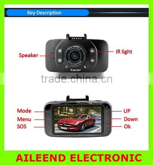 Ambarella 2.7" LCD 1080P Full HD Car DVR Recorder Camera GF100 170 Wide Angle 4X Zoom G-sensor Night Vision SOS Motion Detection photo-6