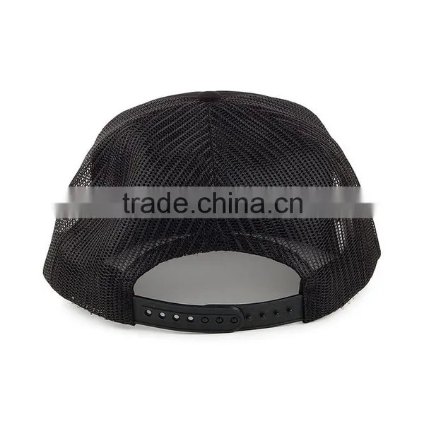 Hot Sale Foam And Mesh Wizard Printing 5 Panel Custom Black Trucker Cap Whoelsale Quality Choice photo-3