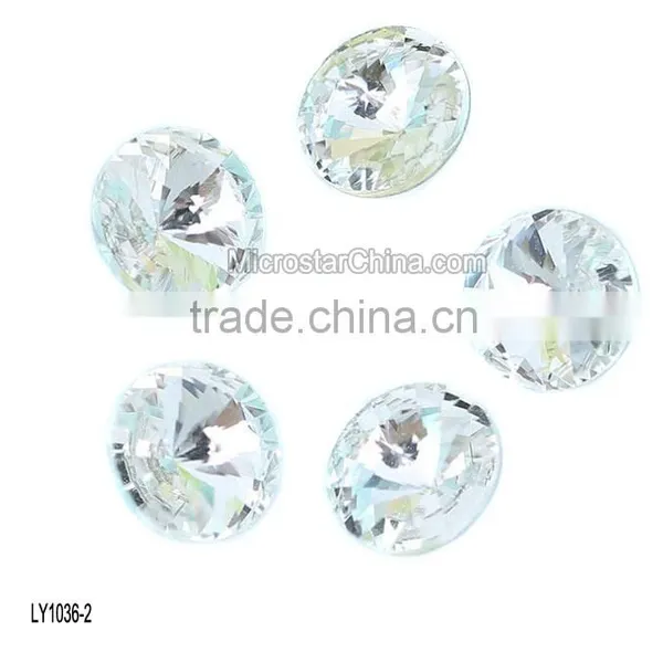 Wholesale DIY Pointed 6-30mm Colorful Crystal Beads photo-2