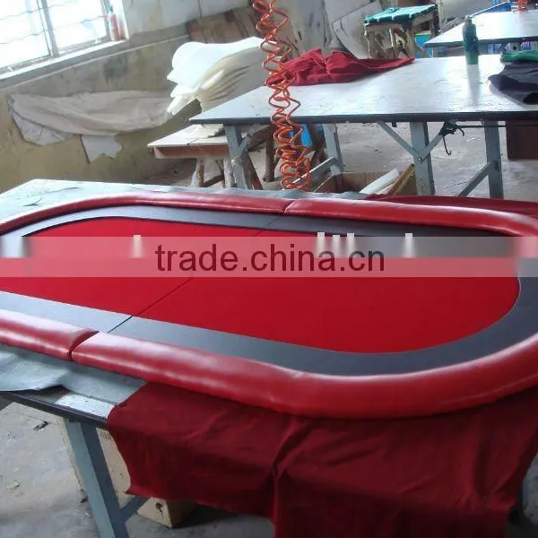 Casino Poker Table Top With Luxury Inartificial Wood Armrest
