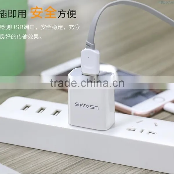 Original USAMS US 5V 1A Mobile Phone Travel Charger Charger With Cable Set photo-3