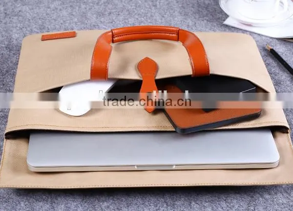2016 China Supplier Customize 15" 17" Notebook Laptop Messenger Pouch Shoulder Case Bag Handbag For Dell Lenovo photo-6
