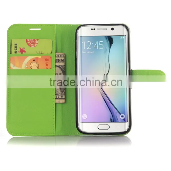 Wholesale Folio Stand Case for Samsung GALAXY S7 Edge PU Leather Flip Cover With Wallet photo-4