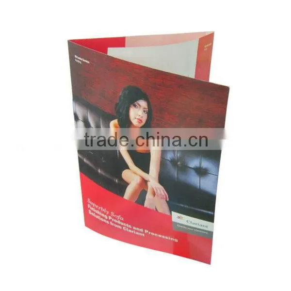 Full Color Print Folded Paper Brochure Booklet Paper Flyer