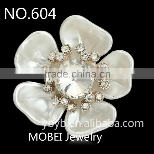 Metal Center Rhinestone Decorative Shoe Part Fabric Shoe Flower photo-2
