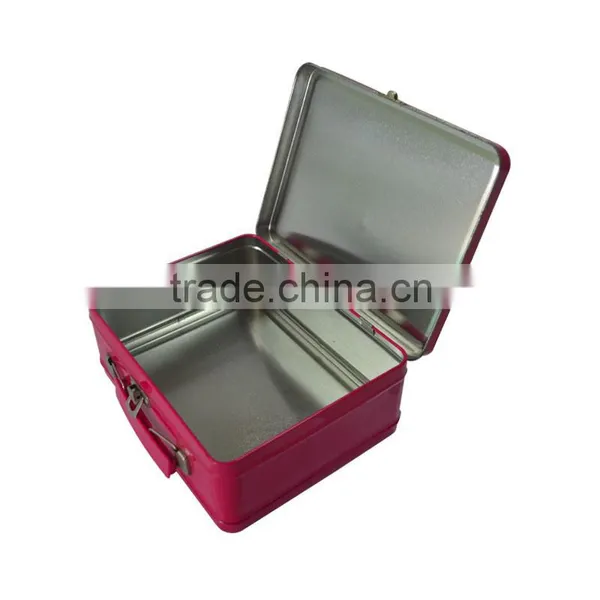 Wholesale Elegant Handbag Shaped Tin Box/handbag Samll Rectangular Custom Tin Lunch Box photo-2