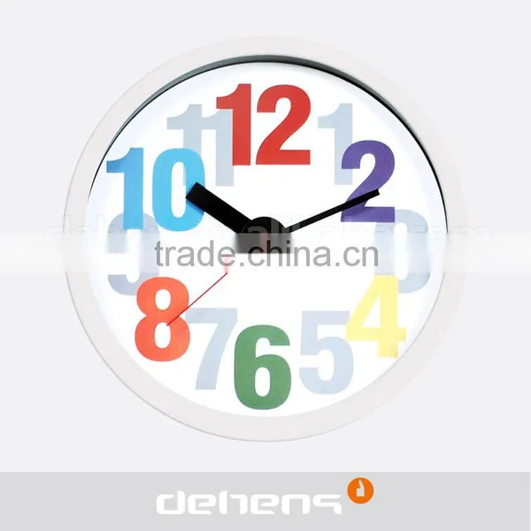 DEHENG 8'' Big Number Colourful Modern Wall Clock photo-2