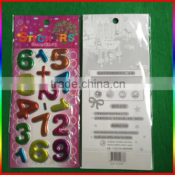 Custom Number 3D Blister Cartoon Stickers photo-3