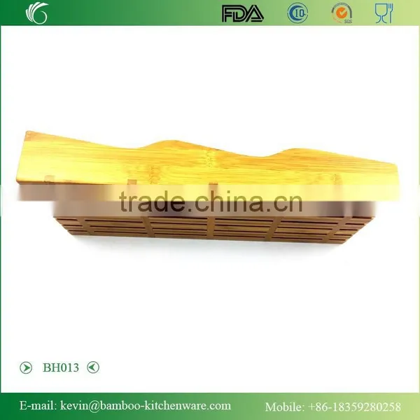 BH013 Sanitary Knife Holder Set in Kitchen Morden Style Home Knife Holder Durable Bamboo Knives Holder photo-5