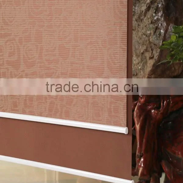 Double Roller Blind Blackout and Translucent Blind Fabric